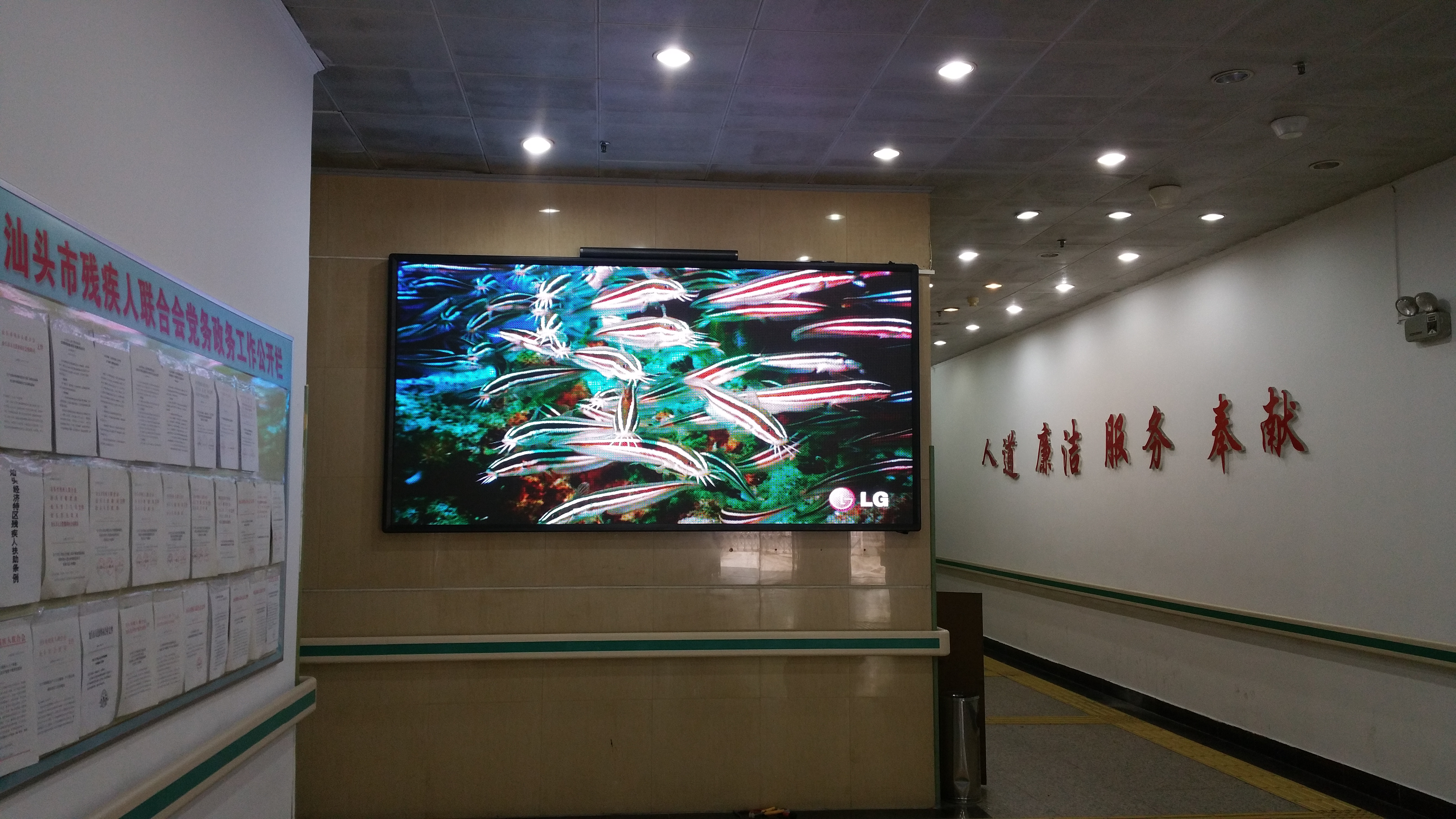 汕頭市殘疾人聯合會P4室內全彩顯示屏